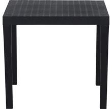 Table de jardin carrée en plastique