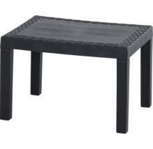 Table de jardin en rotin noire