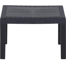 Table de jardin en plastique noire