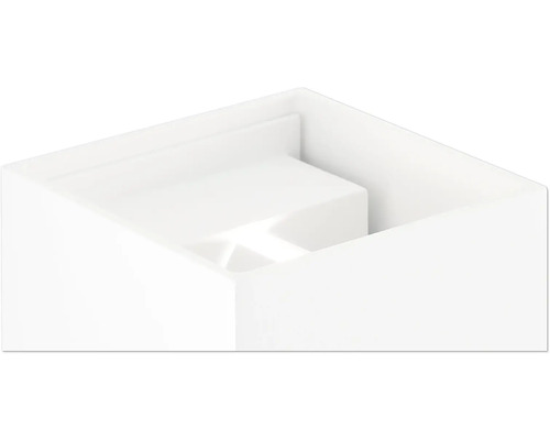 Applique murale encastrée blanche