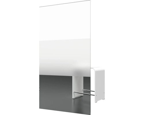 Freistehende Badewannenabtrennung mit Handtuchhalter