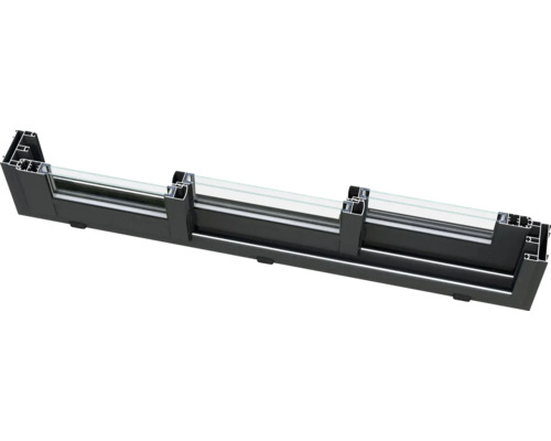 Fensterprofil aus Kunststoff mit Glas