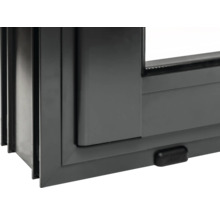 Abri de jardin Palmako Ines 13,7 m² porte coulissante verre isolant avec plancher 524 x 379 cm gris