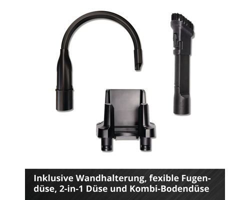 Set d'accessoires pour aspirateur avec support mural, suceur plat flexible, suceur 2 en 1 et suceur combiné pour sol
