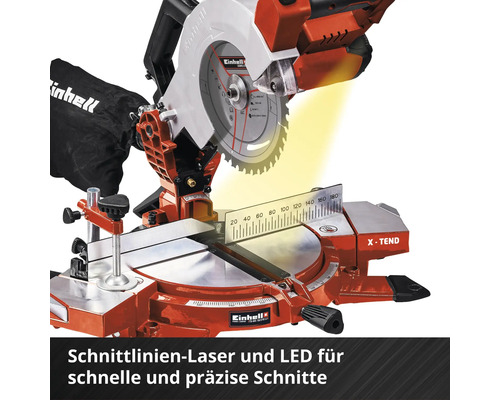 Einhell Kapp- und Gehrungssäge mit Schnittlinienlaser und LED