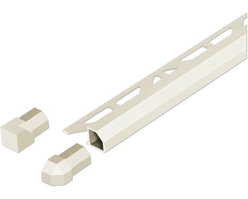 Profilé de carrelage avec embouts