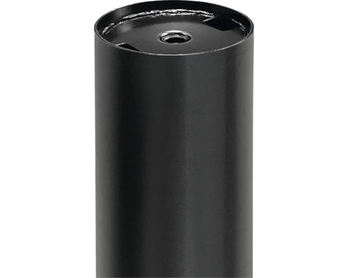 Schwarzes Metallelement zur Bodenmontage