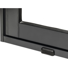 Abri de jardin Palmako Lea 19.4 m² porte coulissante verre de sécurité avec plancher 578 x 451 cm gris
