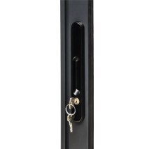 Abri de jardin Palmako Lea 19.4 m² porte coulissante verre de sécurité avec plancher 578 x 451 cm gris