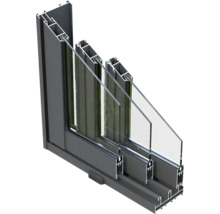 Abri de jardin Palmako Lea 19.4 m² porte coulissante verre de sécurité avec plancher 578 x 451 cm imprégné par immersion