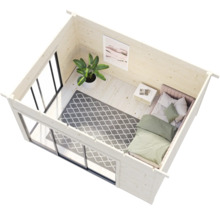 Abri de jardin Palmako Andrea 11,2 m² Slide avec plancher 434 x 402 cm marron
