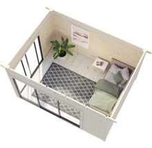 Abri de jardin Palmako Andrea 11,2 m² Slide avec plancher 434 x 402 cm gris