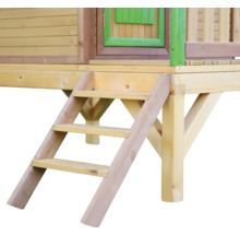 Holzspielhaus mit Treppe