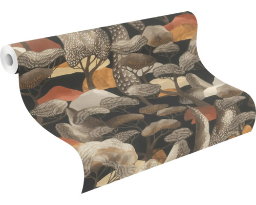 Rouleau de papier peint avec motif d''arbres