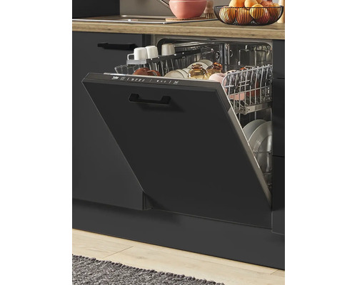 Lave-vaisselle ouvert dans une kitchenette