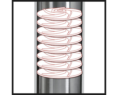 Mehrstufige Kreiselpumpe mit mehreren Laufrädern
