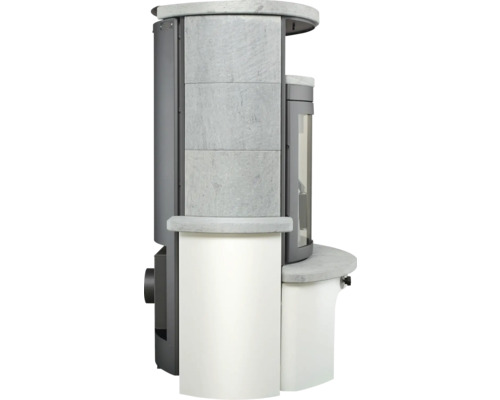 Kaminofen mit Steinverkleidung