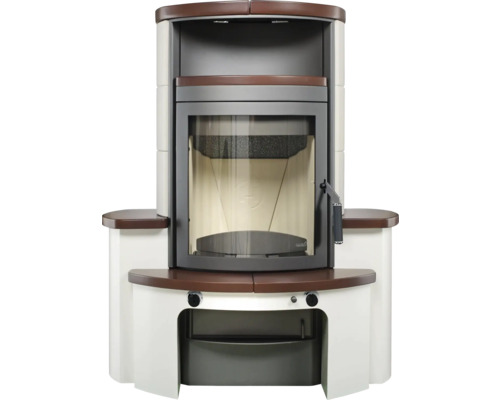 Kaminofen mit Sichtfenster und Ablageflächen