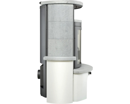 Kaminofen mit Steinverkleidung