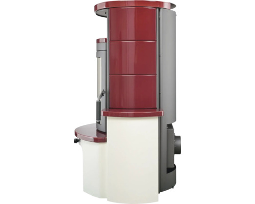 Kaminofen mit Regalfächern und Wasserbehälter