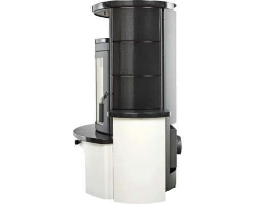 Kaminofen mit Brennkammer und Stauraum