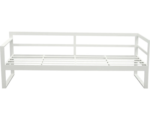 Banc de jardin blanc en métal