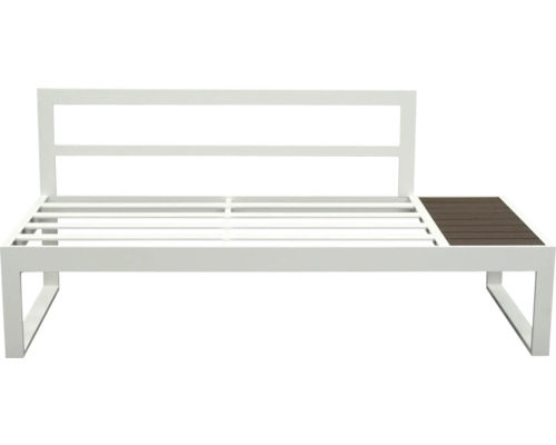 Banc de jardin avec espace de rangement latéral