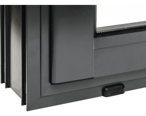 Detailansicht eines Aluminiumfensters