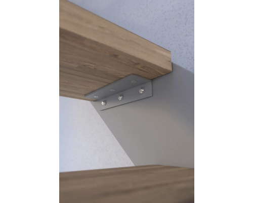 Équerre d''étagère pour fixer une étagère en bois à un mur