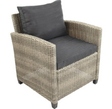 Fauteuil de jardin en rotin avec rembourrage