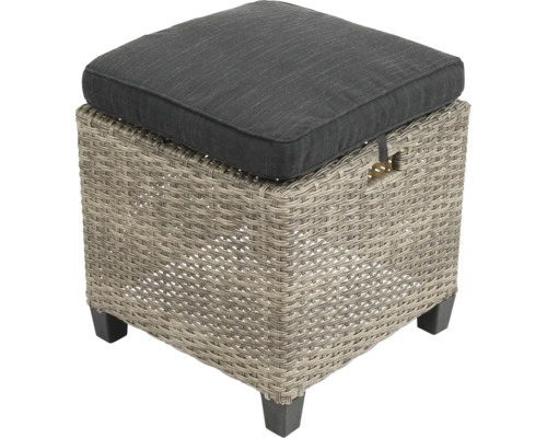 Tabouret de jardin avec coussin