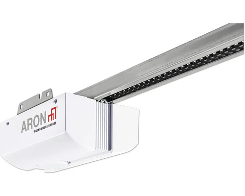 Motorisation de porte de garage avec rail de guidage