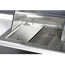 Barbecue en acier inoxydable avec grille et réchaud