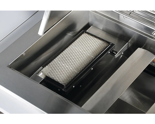 Vue détaillée d''un brûleur en céramique pour un barbecue