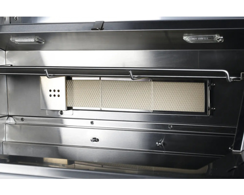 Intérieur d''un gril avec brûleur infrarouge