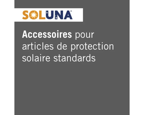 Logo Soluna, accessoires pour articles de protection solaire standards