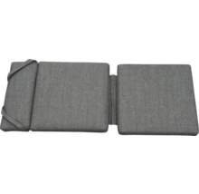 Coussin gris pour chaise longue de jardin
