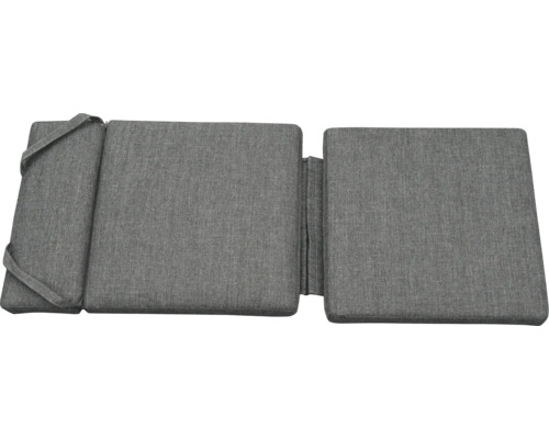 Graue Auflage für Gartenliege