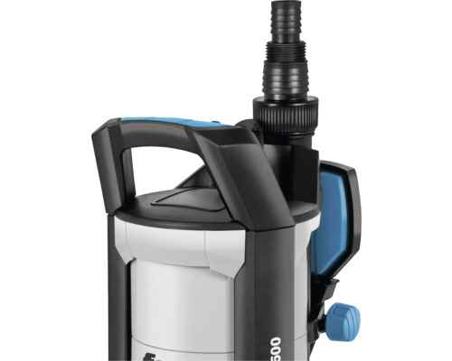 Teichpumpe mit Tragegriff und Schlauchanschluss