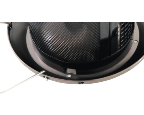 Spot encastrable avec écran grillagé noir pour intérieur