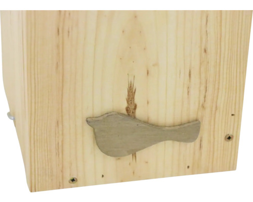 Nichoir en bois avec symbole d''oiseau