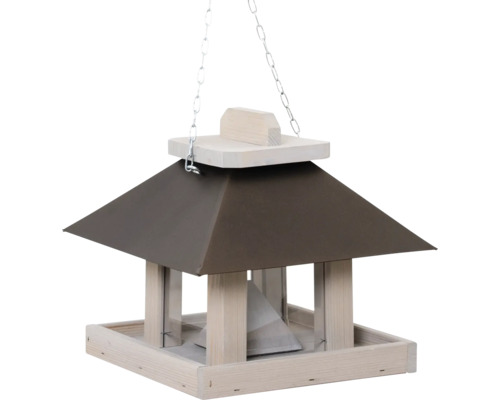Mangeoire à oiseaux avec chaîne à suspendre