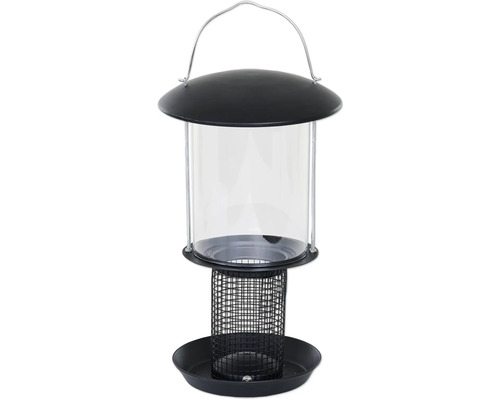 Mangeoire pour oiseaux avec bac de récupération et dispositif de suspension