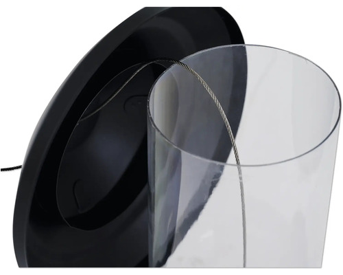 Mangeoire pour oiseaux avec réservoir d''alimentation transparent et câble de suspension