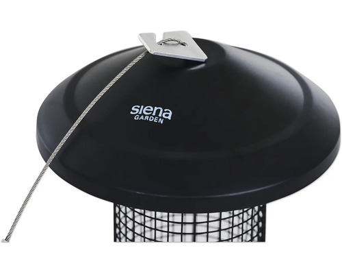 Logo Siena Garden sur une mangeoire pour oiseaux