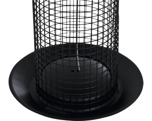 Mangeoire à oiseaux avec cage métallique