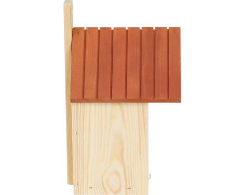 Nichoir à chauves-souris en bois avec toit incliné