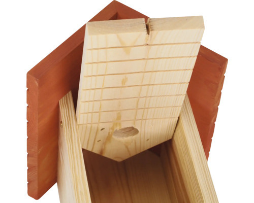 Nichoir en bois avec ouverture