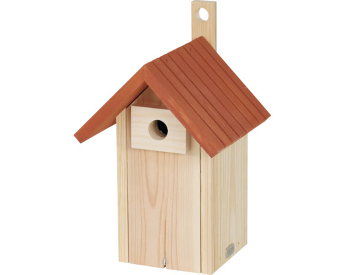 Nichoir en bois avec toit et suspension