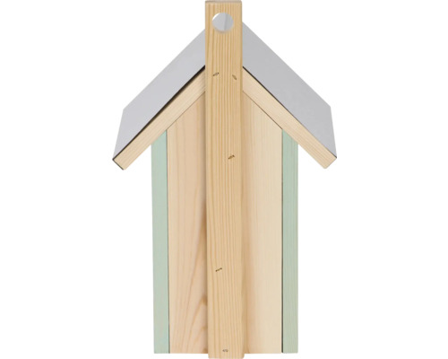Nichoir en bois avec toit métallique